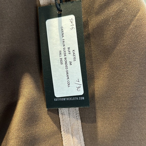 Kut Carina Faux Suede Drape Jacket - Picture 4 of 4